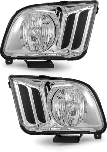 Vista 14 de para Ford Mustang 2010-2014 - Conjunto de faros delanteros color negro