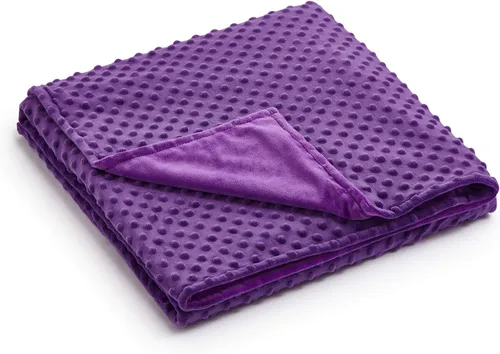Vista 25 de RelaxBlanket - Funda de edredón de 60 x 80 pulgadas para manta con peso Algodón premium de 180GSM Gris oscuro