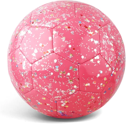 Vista 7 de Picador Size 3 Soccer Ball Pink Soccer Balls for Kids Ages 3-6 6-8 8-10 Boys Girls Sports Training & Outdoor Play with Pump Gift