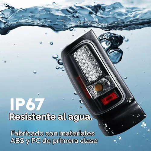 Vista 4 de Luz trasera LED para Dodge Ram 1500 1994-2001, para Dodge Ram 2500 3500 94 Par de lámparas de montaje de luces traseras traseras, lente transparente