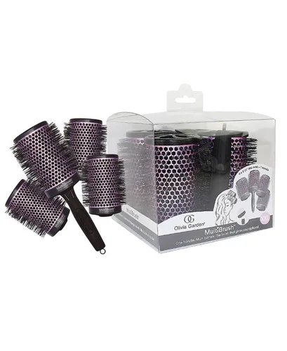 Vista 17 de Olivia Garden MultiBrush - Cepillo térmico desmontable no eléctrico con barril de cerámica