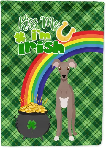 Vista 5 de Caroline's Treasures WDK4731GF - Bandera decorativa para jardín del día de San Patricio, color negro y tostado, Airedale Terrier, para jardín