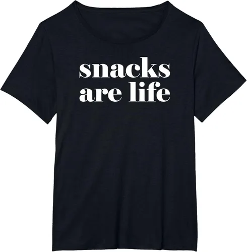 Vista 24 de Snacks Are Life - Camiseta divertida para amantes de los aperitivos, Negro