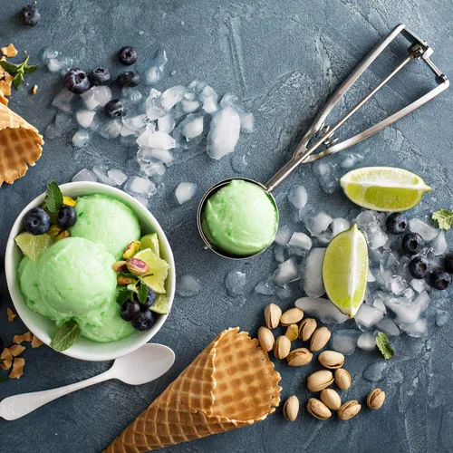 Vista 6 de Juego de 3 cucharas de helado con gatillo de acero inoxidable 18/8, cucharas de galletas para hornear albóndigas, cuchara de melón para frutas