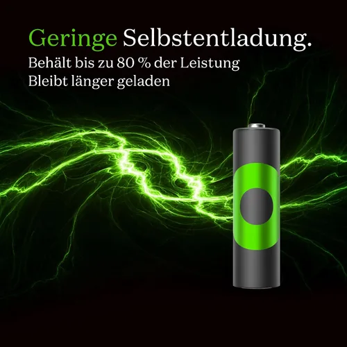 Vista 3 de GP ReCyko PRO - Batería AA de 2000 mAh NiMH, 1,2 V, paquete de 4 baterías recargables AA, diseñada para un rendimiento óptimo en dispositivos