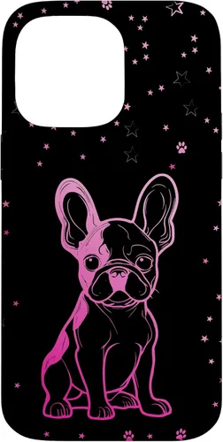Vista 21 de Funda para iPhone 16 Bulldog francés con patrones abstractos para amantes de los perros