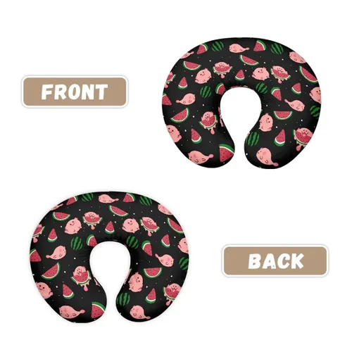 Vista 2 de Funda de almohada de lactancia Axolotl Sandía para almohadas de lactancia materna, funda de almohada de lactancia para recién nacido, se adapta a