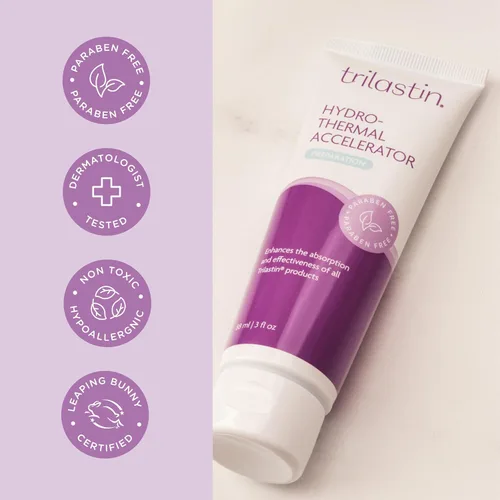 Vista 3 de TriLASTIN Acelerador Hidrotérmico - Hidratante (3oz / 88ml) Suero para la Piel Infundido con Vitaminas Cuidado de la Piel durante el Embarazo