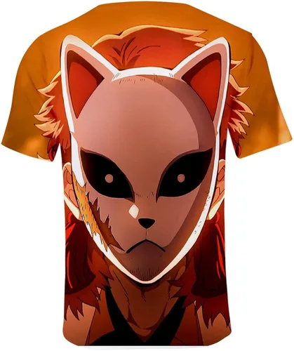 Vista 2 de FJHYEEBN Anime T-Shirt Nezuko Tanjiro Kamado Anime Short Sleeve Tee Shirts
