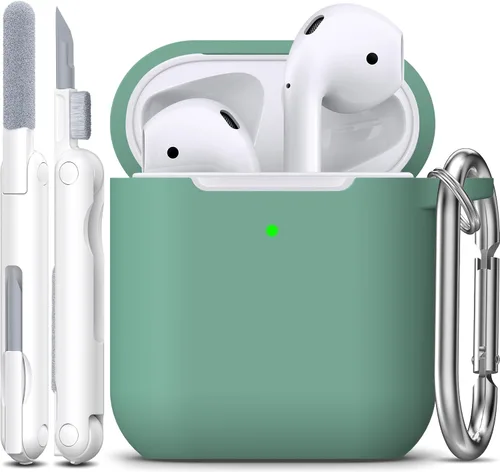 Vista 10 de R-fun for AirPods 2nd/1st Case Silicone Cover, Banana Violet Violeta plátano