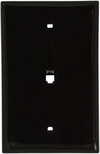 Vista 4 de Leviton Jack de pared de teléfono de tamaño mediano, 6P4C, 40539-PMW, blanco