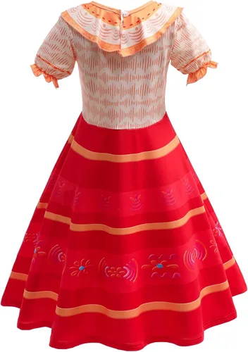 Vista 3 de Vestido de Encanto Isabella Mirabel para niñas disfraz de princesa Madrigal