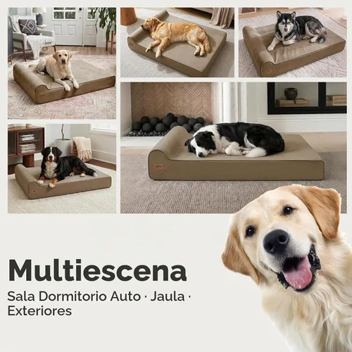 Vista 8 de Sytopia Camas ortopédicas para perros grandes, sofá de espuma viscoelástica extra gruesa de 7 pulgadas para perros mayores y grandes daneses
