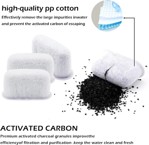 Vista 2 de Delonghi 7313285779 - Filtro de agua, filtro de carbón para cafetera, filtro de carbón activado para máquina de café expreso, piezas de repuesto