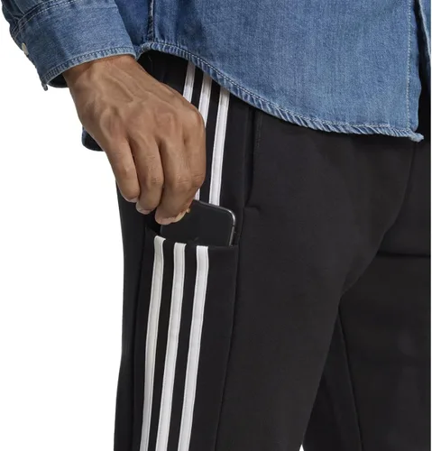 Vista 4 de adidas Essentials - Pantalones de rizo francés con puños de 3 rayas para hombre