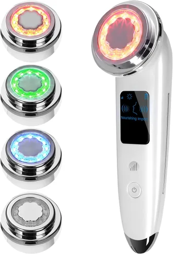 Vista 8 de Masajeador facial eléctrico 4 en 1 masajeador facial antienvejecimiento para apretar la piel reafirmante herramientas para el cuidado de la piel
