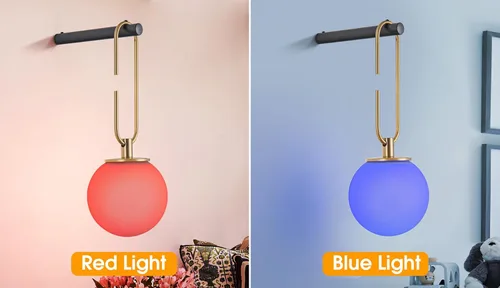 Vista 10 de Juego de 2 apliques de pared que funcionan con pilas, regulables, funciona con pilas con control remoto, lámpara de pared interior sin cableado