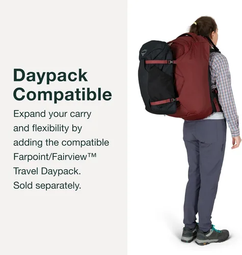Vista 6 de Osprey Fairview 40L Mochila de viaje para mujer, color negro