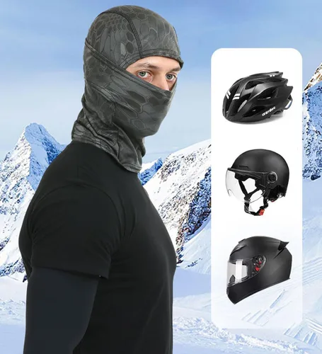 Vista 11 de Máscara de esquí para hombre, paquete de 2 pasamontañas, máscara facial para mujer, máscara de verano Shiesty, máscara de casco de motocicleta