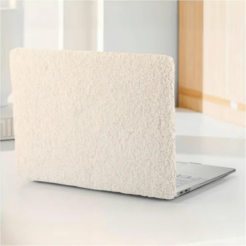 Vista 19 de Funda compatible con MacBook Air de 13 pulgadas (versión 2010-2017). Modelos: A1466 / A1369, funda rígida de piel crema texturizada a cuadros, sin