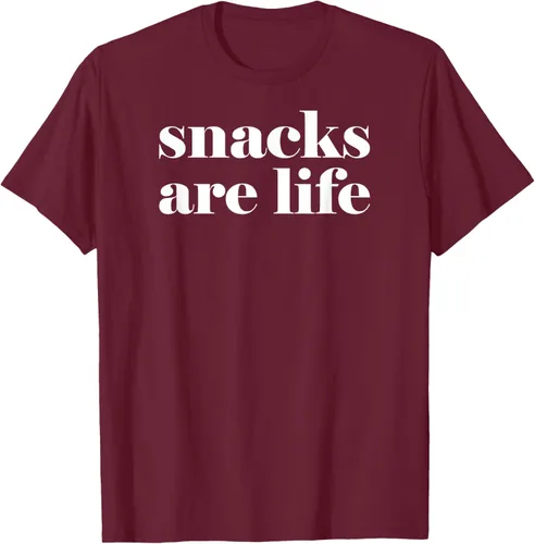 Vista 13 de Snacks Are Life - Camiseta divertida para amantes de los aperitivos, Negro