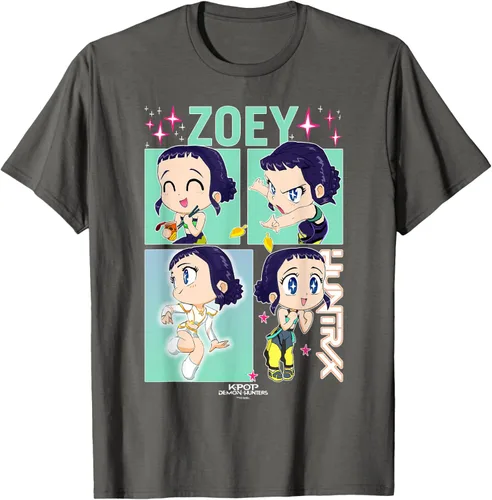 Vista 48 de Kpop Demon Hunters Zoey Camiseta Oficialmente Autorizada