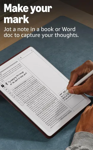Vista 7 de Amazon Kindle Scribe de 32 GB (último modelo) — Pantalla tipo papel de 11″ con luz frontal — Más delgado, ligero y rápido — Escribe en el cuaderno