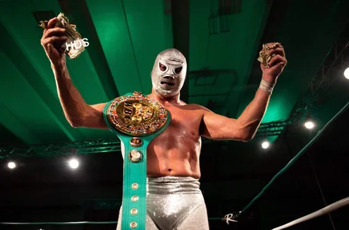 Vista 7 de EL HIJO DEL SANTO Máscara - Máscara Adulto - Del Luchador MexicanoLuchador - Hecho a mano en México - Para disfraz de fiesta - Mascara de Lucha