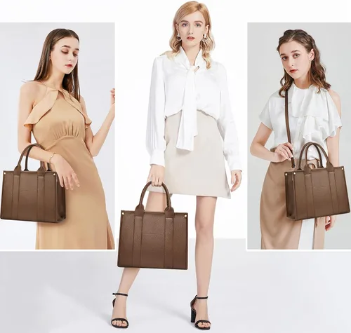 Vista 3 de COCIFER The Tote Bag - Bolso cruzado para mujer, bolso de hombro, bolsos de mano de piel sintética con asa superior con cremallera