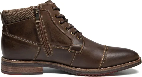 Vista 2 de Arkbird Botas de vestir para hombre, botas de tobillo clásicas de cuero genuino con cremallera lateral