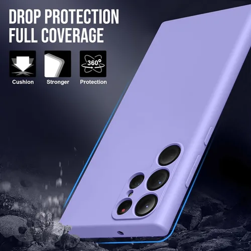 Vista 2 de Funda para Samsung Galaxy S22, funda delgada de silicona líquida, a prueba de golpes, funda delgada para Samsung Galaxy S22, funda protectora