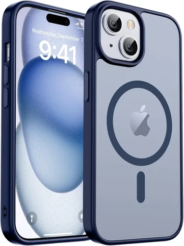Vista 79 de zapica Funda magnética para iPhone Air, con protector de pantalla de vidrio templado, compatible con MagSafe, translúcida mate, a prueba de golpes