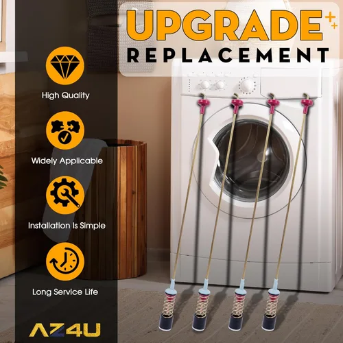 Vista 8 de AZ4U 4 x Amortiguador de varilla de suspensión de arandela Reemplazar DC97-18610A DC97-18610F para Samsung WA50K8600AW/A2 WA50K8600AV/A2