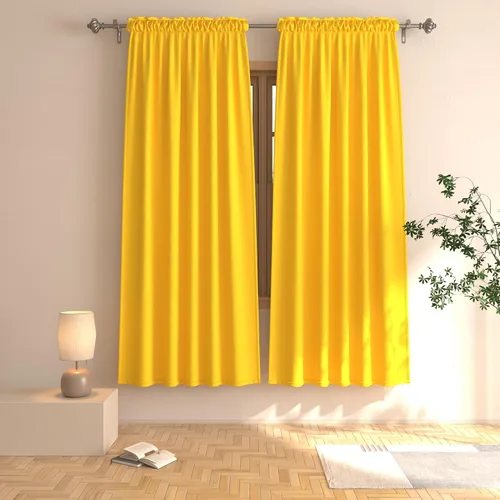 Vista 37 de UPOPO Cortinas beige de 45 pulgadas de largo para oscurecer la habitación, paneles de cortina para ventana, bolsillo para cortinero, cortinas