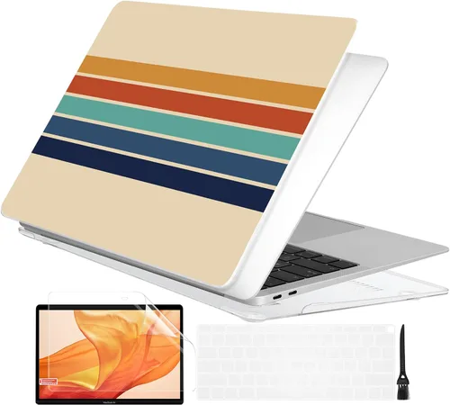 Vista 30 de Batianda Funda personalizable para MacBook Air M1 de 13 pulgadas modelo A2337 A2179 A1932 versión 2021 2020 2019, carcasa rígida pintada en 3D