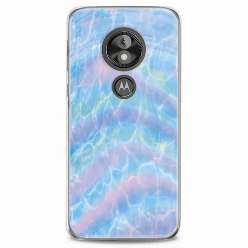 Vista 7 de Funda de TPU compatible con Motorola G9 G8 Plus G7 E20 P40 Z4 Edge 20 G22 Stylus Clear Phone Teléfono Diseño Azul Estampado Femenino Suave Arte