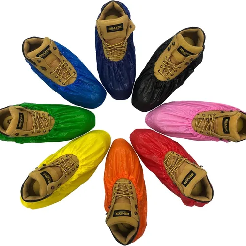 Vista 8 de ShuBee Waterproof Shoe Covers Slip-Resistant Disposable for Construction Indoor Carpet Floor Protection - 40 Pair