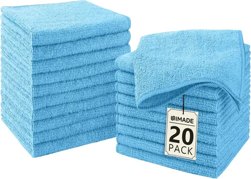 Vista 30 de UNIMADE Paquete de 100 toallas faciales a granel, paños de lavado altamente Blanco