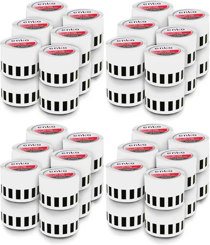 Vista 10 de enKo DK-2205 Etiquetas de papel continuo (2.4 pulgadas x 100 pies) compatibles con impresoras de etiquetas Brother QL QL-800, QL-820NWB QL 810W