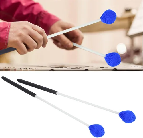 Vista 7 de 1 par de mazos de marimba, mazos de tambor, mazos de percusión de cabeza de hilo, mazos de timbal, accesorios de instrumentos musicales