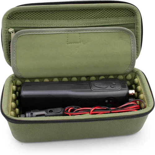 Vista 4 de CASEMATIX Funda compatible con radio Midland de 2 vías, Cobra de mano, radio CB de mano Uniden y más, solo funda de viaje portátil