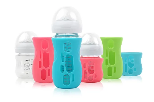 Vista 7 de Olababy, manga de silicona para vasitos AVENT, 4 onza, Azul
