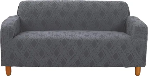 Vista 13 de Fundas elásticas para sofá de 1/2/3/4 plazas, funda para sofá biplaza/sillón, funda de sofá modular en forma de L, protector universal de muebles