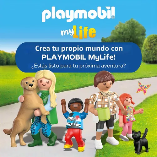 Vista 6 de Playmobil Autobús escolar con accesorios y 4 figuras