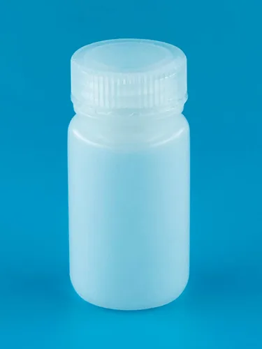 Vista 4 de Botellas de reactivo de 60 ml 2 oz de naturaleza de boca ancha de HDPE con tapas de PP Paquete de 50