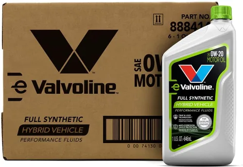 Vista 10 de Valvoline - Aceite sintético completo para vehículos híbridos 0W-20 1 QT