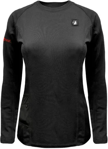 Vista 2 de ActionHeat Camisa térmica de capa base para mujer con calefacción eléctrica con 3 paneles de calor para campamento esquí caza
