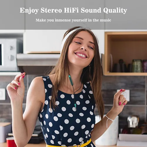 Vista 7 de ACAGET Auriculares USB C para Galaxy S26 S25 S24 S23 S22 HiFi Tipo C Auriculares Auriculares estéreo USB C con micrófono y control de volumen