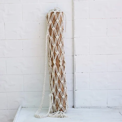 Vista 2 de Bolsa de transporte para esterilla de yoga de macramé, adecuada para la mayoría
