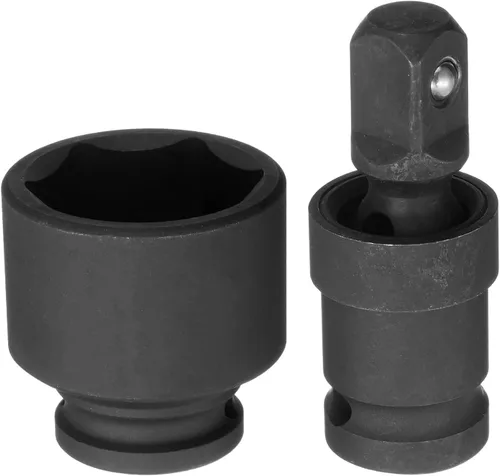 Vista 12 de HARFINGTON Zócalo poco profundo de impacto de 0.591 in de acero CR-MO con adaptador de enchufe giratorio universal de 360 grados